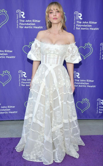 Pretty White A Line Puff Lace Tulle Wedding Dress Party Dress Evening Dress HZ1023
